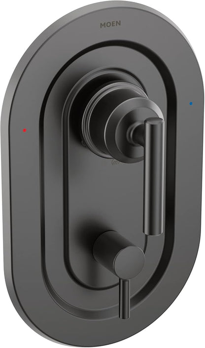 Moen Gibson Matte Black Posi-Temp with Built-in 3-Function Transfer Valve Trim Kit, Valve Required, T2900BL