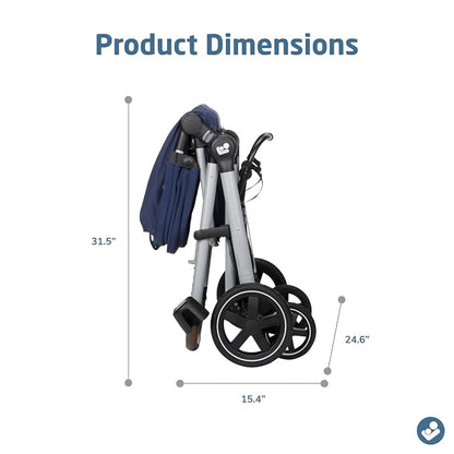 Maxi-Cosi Zelia 2 Luxe 5-in-1 Modular Travel System, New Hope Navy