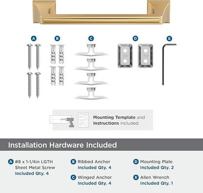 Amerock Mulholland Champagne Bronze 9 inch (229mm) Towel Bar, BH36025CZ