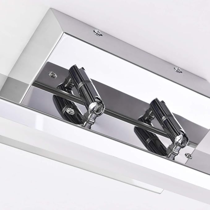 mirrea 36in Modern LED Vanity Light for Bathroom Lighting Dimmable 36w Chromed (Warm White 3000K)