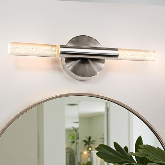 LED Bathroom Vanity Lights,16 inch Bathroom Light Fixtures Over Mirror,3000K Natural Warm Light, ETL＆UL Listed, Modern Wall Sconce for Bedroom,Living Room,Hallway,Brushed Nickel