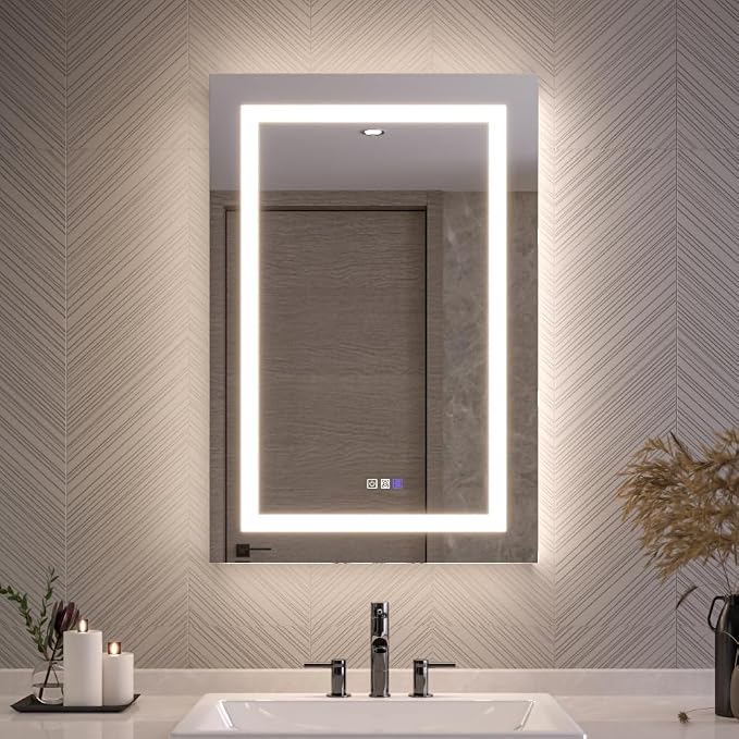 24x36 Medicine Cabinet with Lights & Magnifier & Mirrors, GFCI Outlet, Soft-closed Hinges, Front&Backlit, Anti-Fog, Dimmable&Tunable, Sensor Lights, Recessed/Surface, Adjustable Shelves, Right-handed