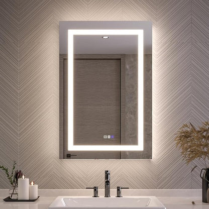 24x36 Medicine Cabinet with Lights & Magnifier & Mirrors, GFCI Outlet, Soft-closed Hinges, Front&Backlit, Anti-Fog, Dimmable&Tunable, Sensor Lights, Recessed/Surface, Adjustable Shelves, Right-handed