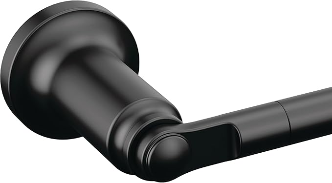 Delta Saylor 2-Piece Bathroom Set with 8 in. Hand Towel Holder and Toilet Paper Holder | Matte Black Bathroom Accessories | Bathroom Hardware Set