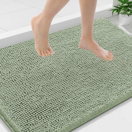 Smiry Bathroom Rugs 36X24, Luxury Chenille Extra Soft Absorbent Bath Mat