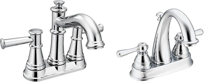 Moen Kingsley Chrome Two-Handle High Arc Bathroom Faucet, 6121