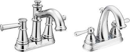 Moen Kingsley Chrome Two-Handle High Arc Bathroom Faucet, 6121