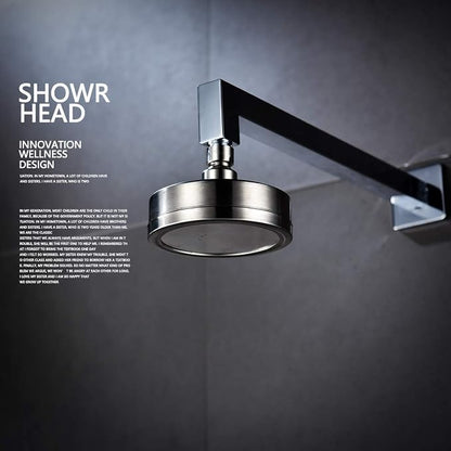 CIENCIA High Pressure Shower Head Stainless Steel Overhead Shower Head 4.6″ Anti-clog Fixed Showerhead Brushed Nickel, BD141AS