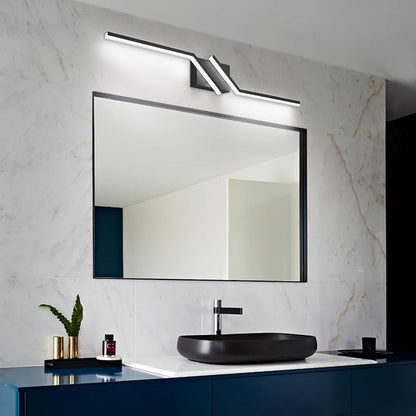 40 inch Black Bathroom Vanity Light Modern Vanity Lighting Dimmable LED Lights for Bathroom 6000K Cool White