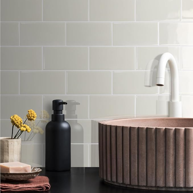 STICKGOO 10-Sheet Subway Tile Peel and Stick Backsplash, Self Adhesive Vinyl Wall Tiles, Stick on Backsplash for Kitchen and Bathroom(Thicker Design)