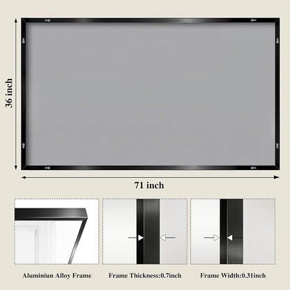 Koonmi Black Rectangle Wall Mirror, 36x71 Inch Bathroom Mirror, Aluminum Frame Vanity Mirror for Entryway, Living Room, Bedroom Bathroom, Hangs Horizontally or Vertically