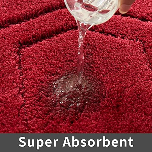 COSY HOMEER Non-Slip Bath Mat Extra Thick Absorbent Plush Washable