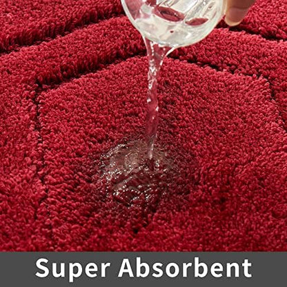 COSY HOMEER Non-Slip Bath Mat Extra Thick Absorbent Plush Washable