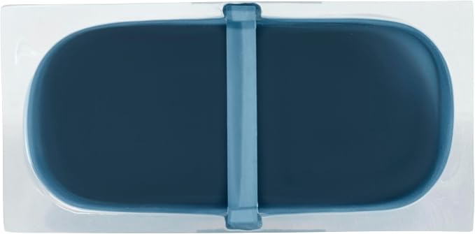 Izod - Toothbrush Holder, Resin Countertop Accessories, Dorm Room Essentials, Modern Home Decor (Marina Collection, Blue)