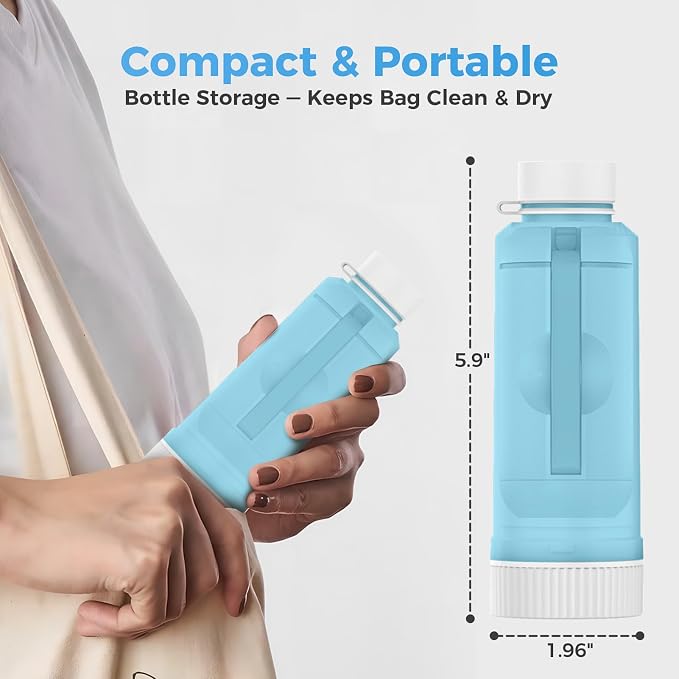 HEYAXA Portable Bidet with High Pressure, Rechargeable Travel Bidet | IPX7 Waterproof, Rechargeable High Pressure Travel Bidet Sprayer for Women, Men, Baby and Hemorrhoid Relief