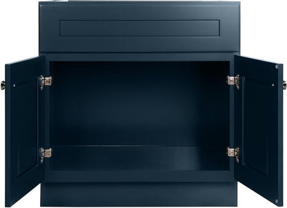 Design House Brookings Bathroom Vanity, 30", Dark Night | Adjustable Hinges, Freestanding, Contemporary/Modern, Wood, Bath, 215442