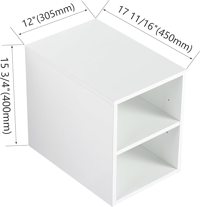 Henf 42" Floating Bathroom Vanity with Sink for Compact Space, Brown Wall Mount Bathroom Vanity Cabinet with Sink Combo, 42 Inch Bathroom Vanities Set with Open Storage Shelf & 2 Side Cabinet