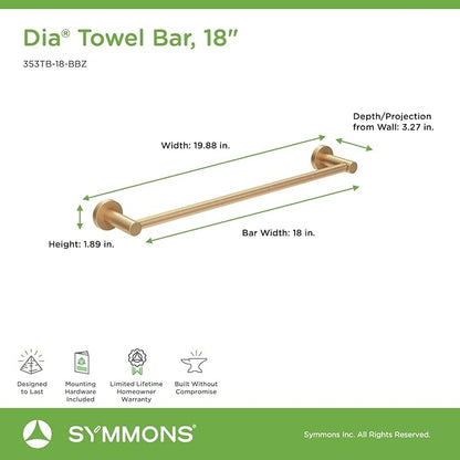 Symmons 35AC4BUNDLEBBZ Bathroom-Hardware, 4 Pieces, Brushed Bronze
