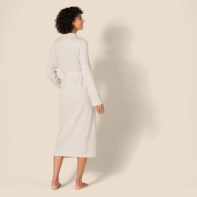Amazon Essentials Women's Lightweight Waffle Full-Length Bath Robe (Available in Plus Size)