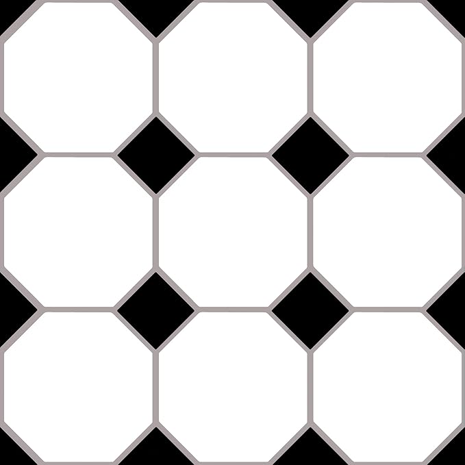 FloorPops Hudson Peel & Stick Floor Tiles, Black