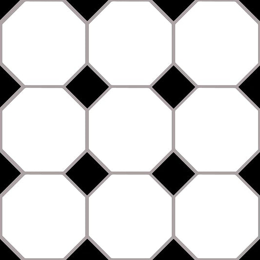 FloorPops Hudson Peel & Stick Floor Tiles, Black