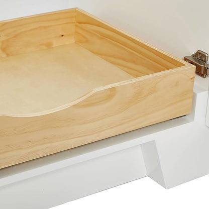 DKB Emilia 72 Inch Bathroom Vanity Double Sink — White Bathroom Vanity with Sink, 1.5" Edge Carrara White Quartz Countertop & Backsplash, 4 Soft-Close Doors, and 6 Dovetail Drawers