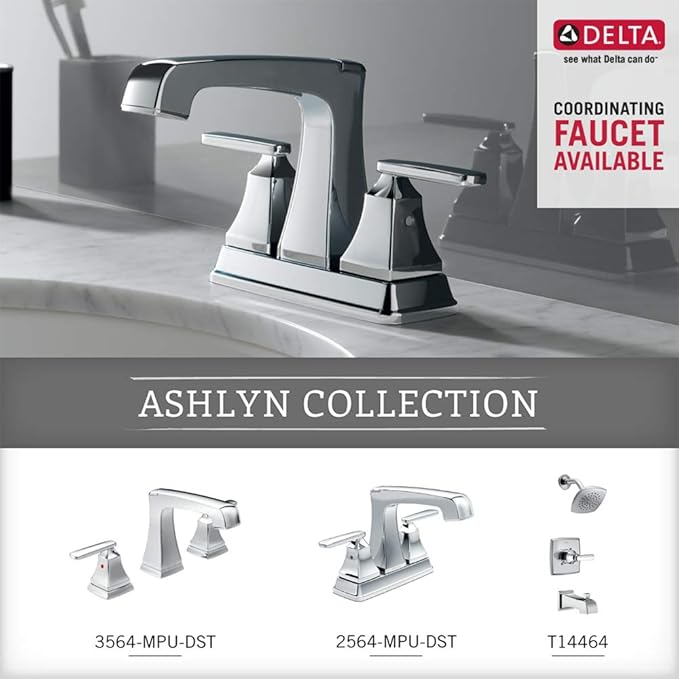 DELTA FAUCET Rubber Limited 76418 Ashlyn 18-in Wall Mount Towel Bar Bath Hardware Accessory in Polished Chrome