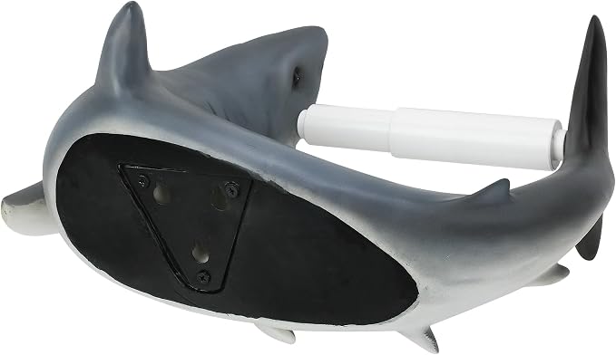 Design Toscano Shark Attack Bathroom Toilet Paper Holder