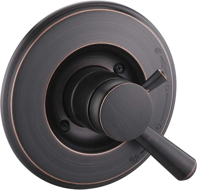 Shower Trim Kit Compatible with Delta 17& 1700 Series, Shower Cover Plate with Handle, Oil Rubbed Bronze(Valve& Catridge Not Inclued)