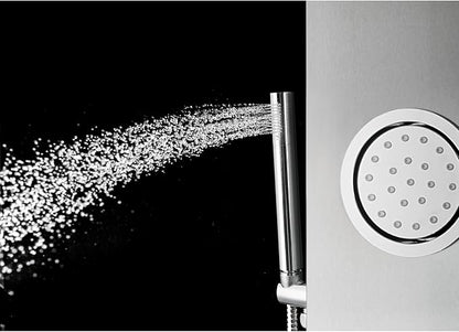Blue Ocean 63" Stainless Steel SPS8863 Thermostatic Shower Panel Tower System vwith Rainfall Shower Head, Body Nozzles, and Handheld Shower Head, Shower Column