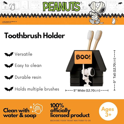Peanuts Snoopy Halloween Toothbrush Holder - Makeup Brushes/Pens Tumbler, (Official Peanuts Product) by Franco