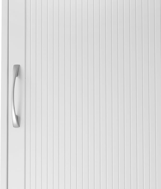 Teamson Home Newport Contemporary Wooden Over-The-Toilet Storage Bathroom Etagere Cabinet with Shelves, White | Contemporary, Wooden, With Shelves