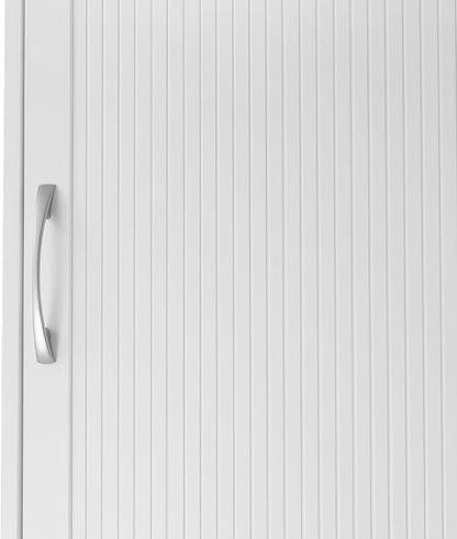Teamson Home Newport Contemporary Wooden Over-The-Toilet Storage Bathroom Etagere Cabinet with Shelves, White | Contemporary, Wooden, With Shelves