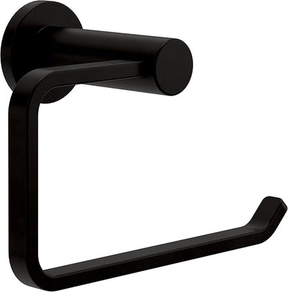Franklin Brass Kildare (1-Pack) Toilet Paper Holder, Euro Single Post Tissue Roll Wall Mount TP Storage, Matte Black Bathroom Decor, Accessories KLD50-MB