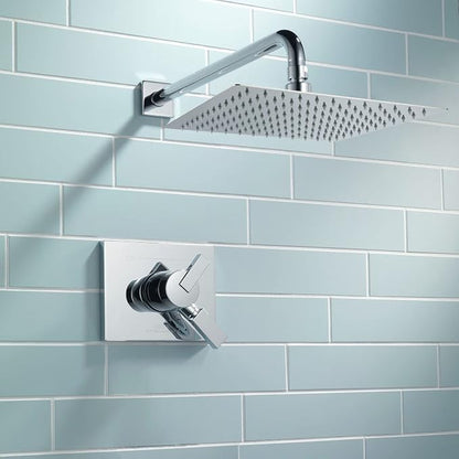 Voolan Rain Shower head, High Pressure Shower Head Made of 304 Stainless Steel, Relaxed Shower Experience Even at Low Water Flow and Pressure (10" Chrome)
