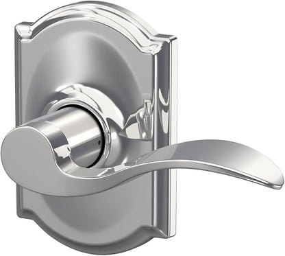 SCHLAGE Trim with SCHLAGE Hall and Closet Lever, Bright Chrome (F10 ACC 625 CAM)