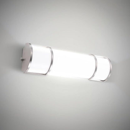 ASD LED 18" Vanity Flush Mount Light Fixture, Linear Bathroom Lighting Bar | 3CCT, Dimmable, ETL Listed | 20W 2300LM 3000-5000K 100-277V | Long Tube Bath Wall Sconce Over Mirror | Nickel