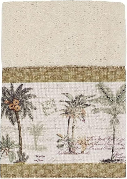 Avanti Linens - Cotton Washcloth, Soft & Absorbent Towel, Colony Palm