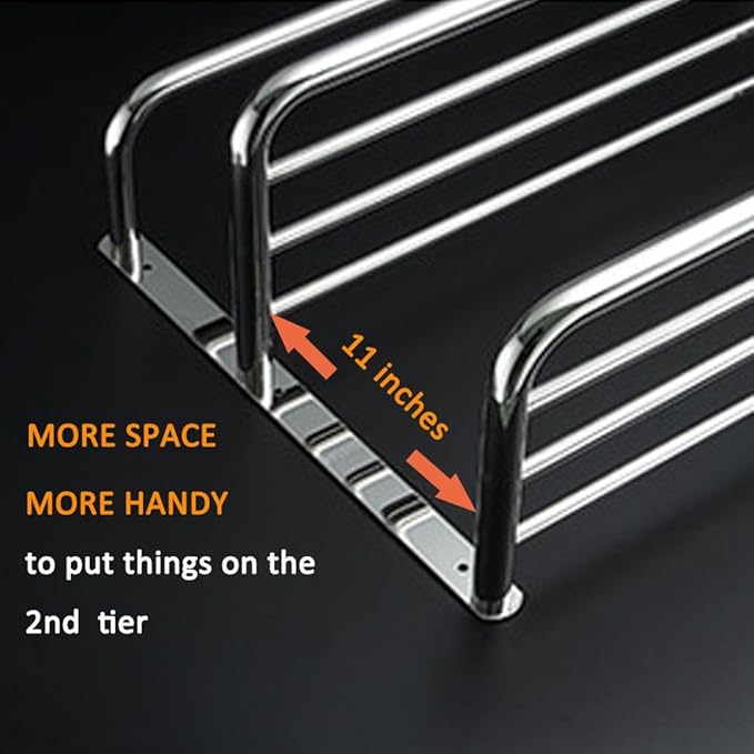 LUANT 30 Inch Bathroom Shelf 3-Tier Wall Mounting Rack with Towel Bars, Extra Long