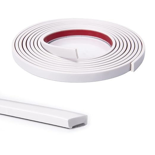 Art3d 10 ft Peel and Stick Flexible Molding Trim for Wall Tile Edge, White | Durable, Waterproof, Oil-Proof, Superior Adhesive, Useful, Easy to Clean, Ideal for Mirror Edges, Accent Walls, Backsplashes