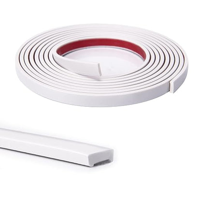 Art3d 10 ft Peel and Stick Flexible Molding Trim for Wall Tile Edge, White | Durable, Waterproof, Oil-Proof, Superior Adhesive, Useful, Easy to Clean, Ideal for Mirror Edges, Accent Walls, Backsplashes