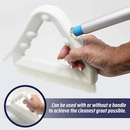 Ultimate Grout Cleaner for Tile Floors, 2-QTS W Brush | Acid-free formula deep cleans grout on tile floors. Safe for marble, travertine, granite and all natural stone.