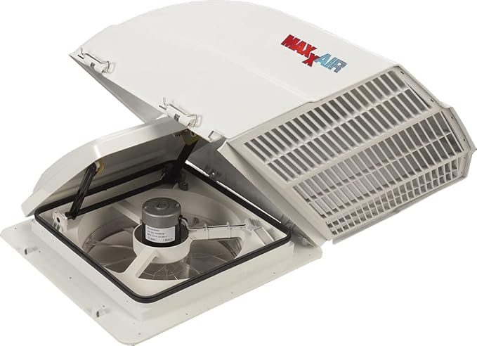 MAXXAIR FANMATE 00-955001 Fan/Vent Cover with EZ Clip Hardware, Constant Airflow, Super Tough, White