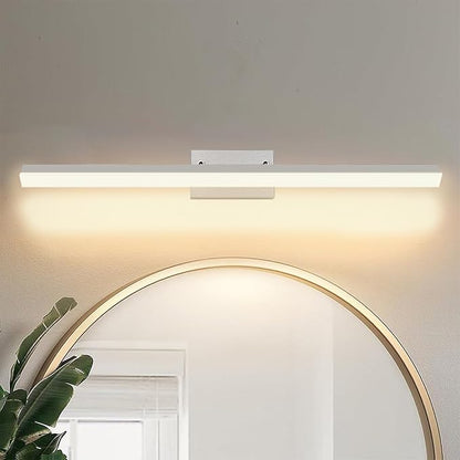 36-Inch Modern LED Bathroom Lights Fixtures, Dimmable 36W 3000K Warm White Makeup Vanity Lighting, Brushed Nickel Vanity Light, Adjustable Bathroom Light Bar Over Mirror