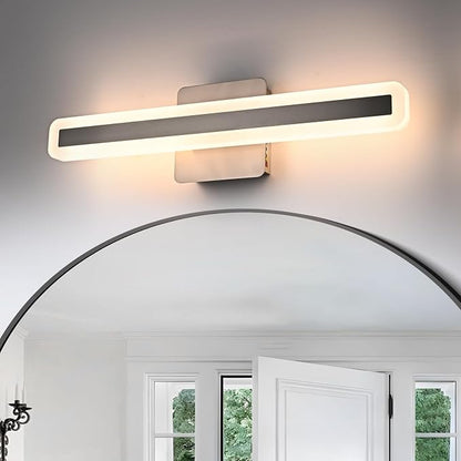 Modern Bathroom Vanity Light Fixtures 15.7 Inch, 20W Brushed Nickel LED Vanity Lights Over Mirror, 5CCT Dimmable LED Wall Sconces Light Linear Bar Bath Lights for Bathroom Cabinets Bedroom