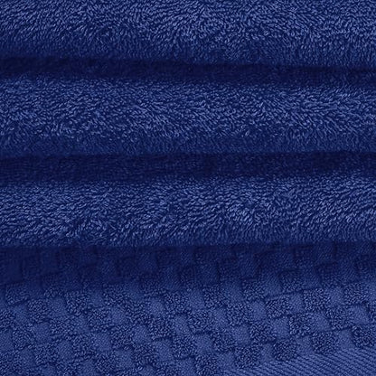 MyOwn Ultra Soft 2 Pack Oversized Bath Towel Set 28x55 inches, Cotton Large Bath Towels, Highly Absorbant Compact Quickdry & Lightweight Towel, Ideal for Gym Travel Camp Pool - Navy Blue