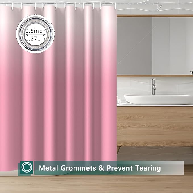 Shower Curtain Liner, 100% Waterproof Peva Shower Curtains with 3 Duty Heavy Bottom Magnets and 12 Rust Proof Grommets, 72x72 Weighted Shower Liner for Shower Stall, Bathtubs