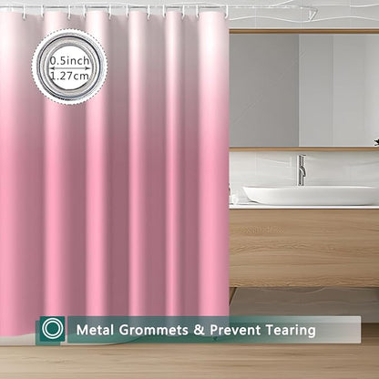 Shower Curtain Liner, 100% Waterproof Peva Shower Curtains with 3 Duty Heavy Bottom Magnets and 12 Rust Proof Grommets, 72x72 Weighted Shower Liner for Shower Stall, Bathtubs