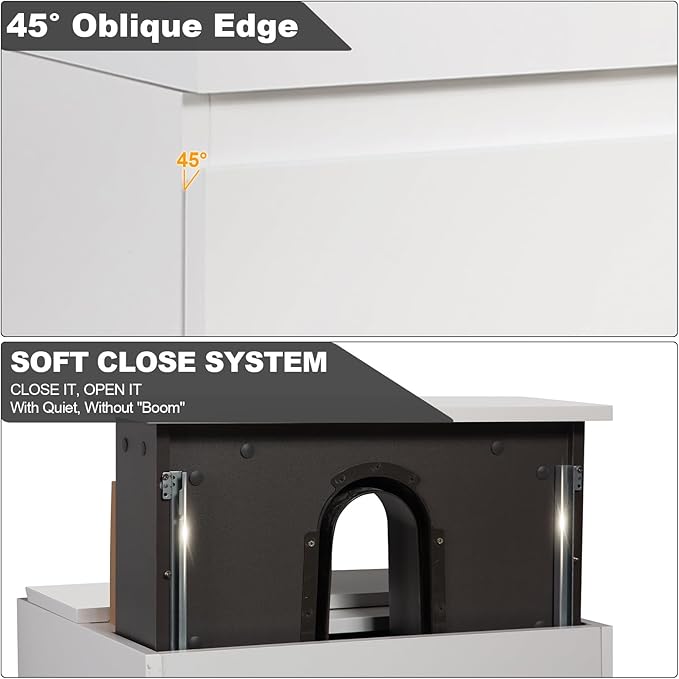 Wall Mounted 24 Inch Bathroom Vanity with Sink, Floating Vanity Bathroom, Single Sink Bathroom Vanity, 2 Drawers, Resin Integrated Sink (Glossy White)
