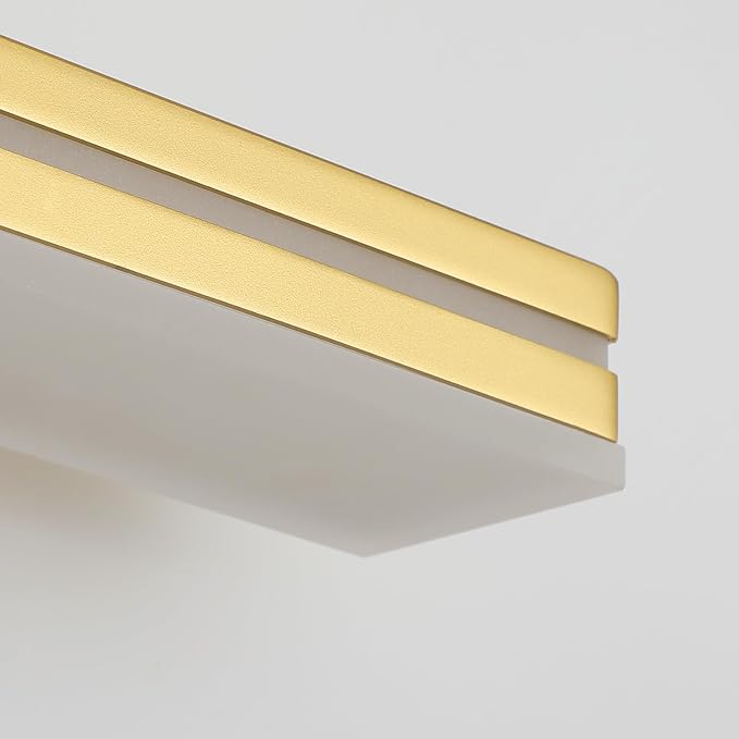 SineRise 32-Inch LED Modern Bathroom Vanity Light Bar, Gold Modern Acrylic Bathroom Wall Lighting Fixtures Over Mirror (Cool White 6000K)